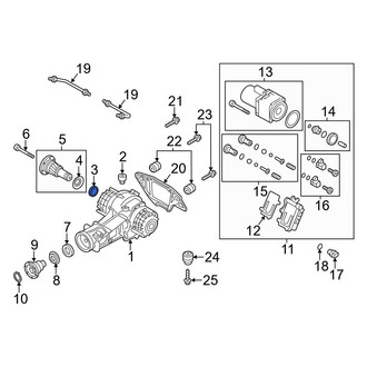 Audi OE - Rear Drive Axle Shaft Seal