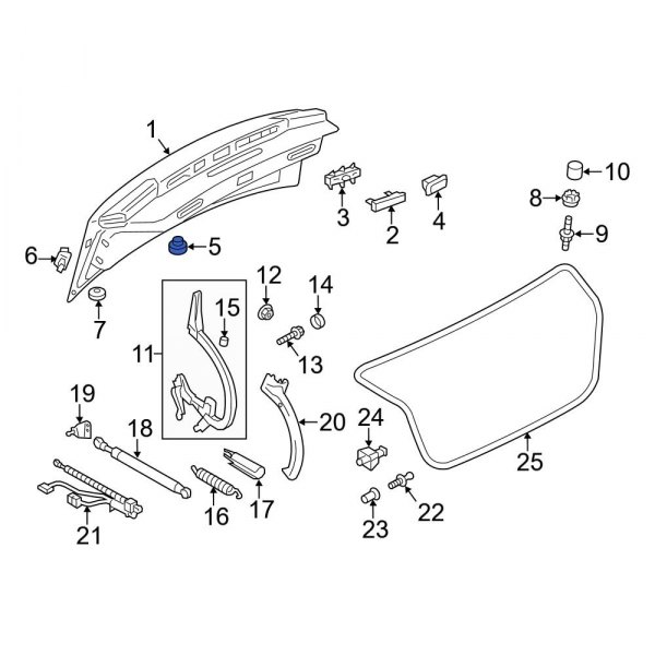 Deck Lid Stop Buffer