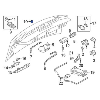 Audi OE - Deck Lid Handle Nut