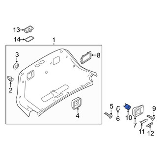 Audi OE - Deck Lid Handle Nut