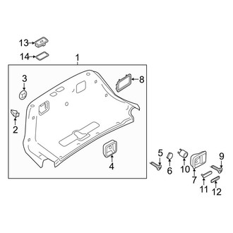 Audi OE - Trunk Lid - Interior Trim