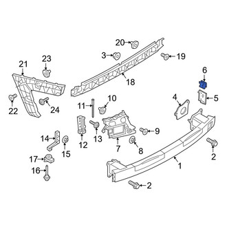 Audi OE - Bumper Impact Bar Clip