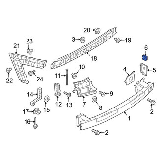 Audi OE - Bumper Impact Bar Clip