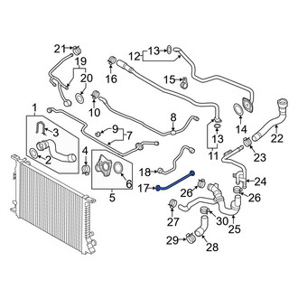 Audi OE - Front Engine Coolant Pipe