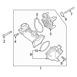 Audi OE - Cooling - Water Pump (Main), (Base)