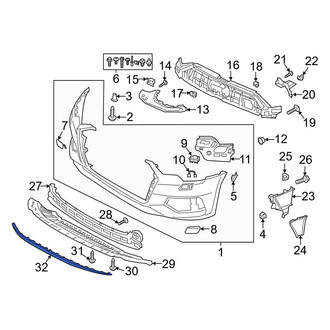 Audi OE - Front Lower Spoiler