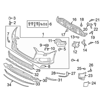 Audi OE - Front Bumper & Grille - Bumper Cover (Bumper and Components, With S-Line Exterior)