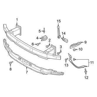 Audi OE - Front Bumper & Grille - Bumper Cover (Mount Components)