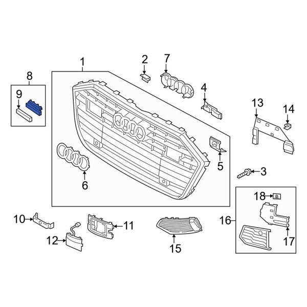 Grille Emblem Bracket