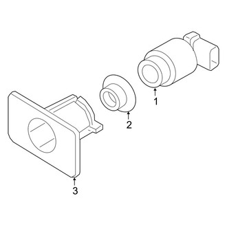 Audi OE - Front Bumper & Grille - Electrical Components (Park Sensors), (Premium)