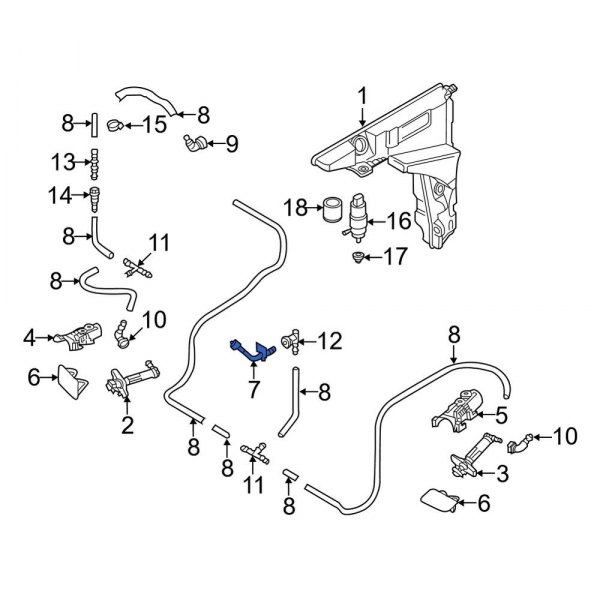 Headlight Washer Nozzle