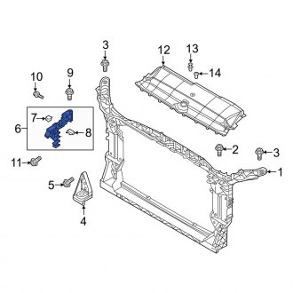Audi S6 Header Panel Brackets & Hardware — CARiD.com