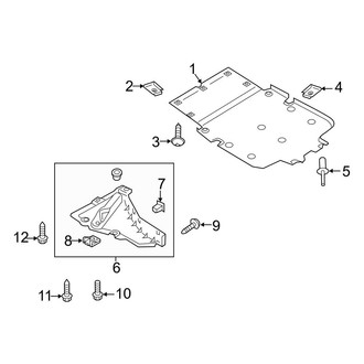 Audi OE - Radiator Support - Splash Shields