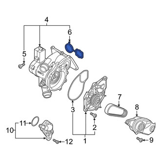 Audi OE - Engine Coolant Thermostat Housing Seal