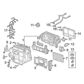 Audi OE - Air Conditioner & Heater - Evaporator & Heater Components