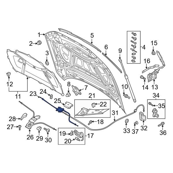 Hood Release Cable