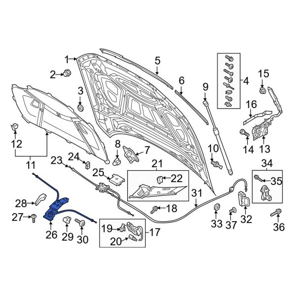 Hood Release Cable