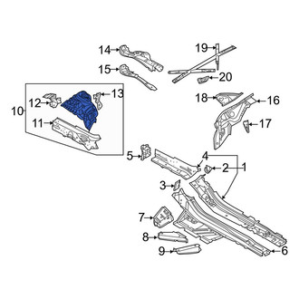 Audi OE - Front Left Fender Apron Assembly