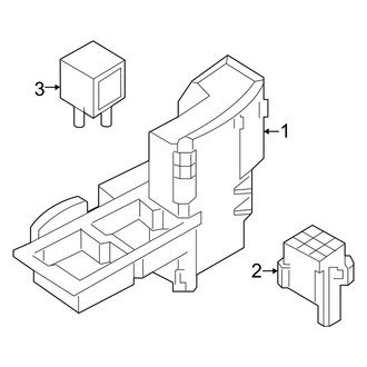 Audi OE - Electrical - Fuse & Relay (Front, Right Side, Upper)
