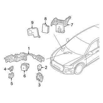 Audi OE - Electrical - Fuse & Relay (Front, Right Side, Lower)