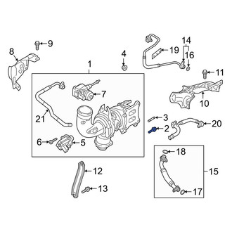 Audi OE - Turbocharger Mounting Bolt