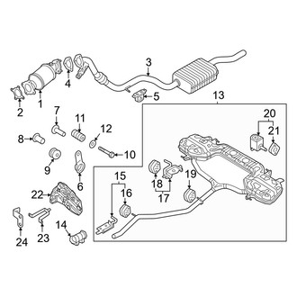 Audi OE - Exhaust System - Exhaust Components (2.0L)