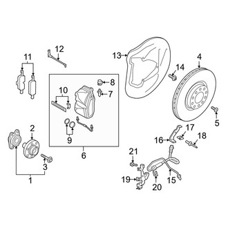 Audi OE - Front Suspension - Brake Components (338 x 30 mm, to 09/04/2023), (Premium / Premium Plus)