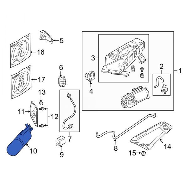 Suspension Self-Leveling Unit Accumulator