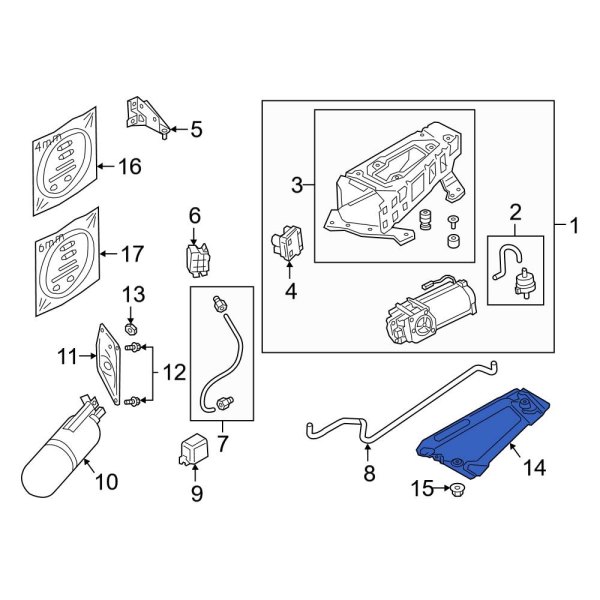 Air Suspension Compressor Bracket