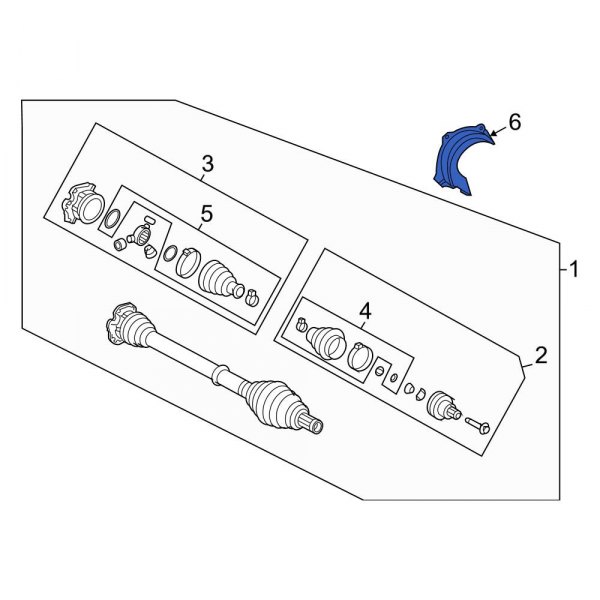 CV Joint Splash Shield