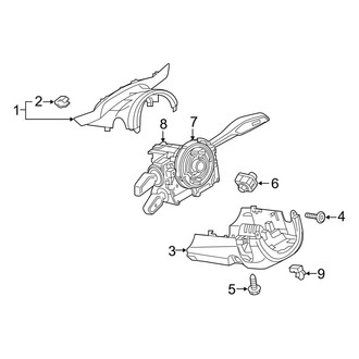 Audi OE - Steering Column - Shroud, Switches & Levers