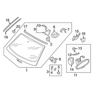 Audi OE - Windshield - Glass (Premium / Premium Plus)