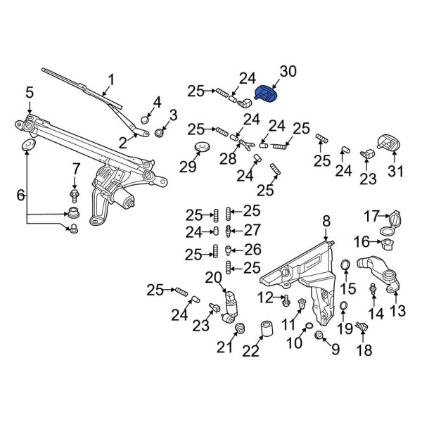 Windshield Washer Nozzle