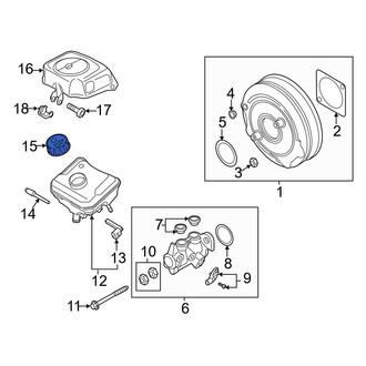 Audi OE - Brake Master Cylinder Reservoir Cap