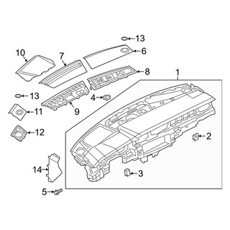 Audi OE - Instrument Panel (Instrument Panel Components, Upper)