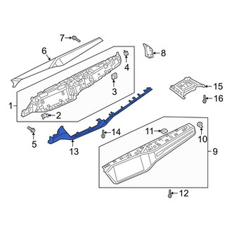 Audi OE - Right Upper Instrument Panel Trim Panel