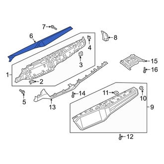 Audi OE - Right Upper Instrument Panel Trim Panel