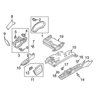 Audi OE - Instrument Panel (Instrument Panel Components, Lower, Drivers Side)