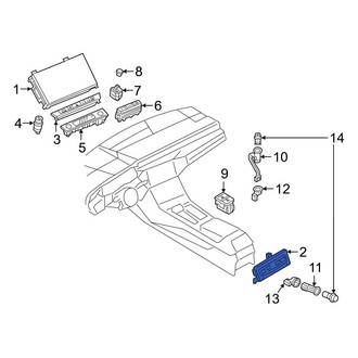 Audi OE - Rear HVAC Temperature Control Panel