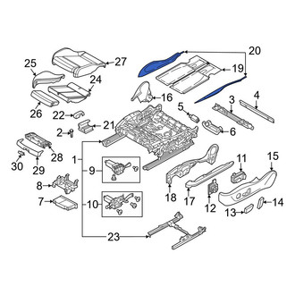 Audi OE - Front Lower Outer Seat Heater Pad