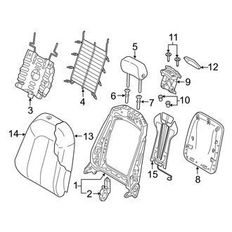 Audi OE - Seats & Tracks - Front Seat Components (Seat, Seat Back), (Premium Plus / Prestige)
