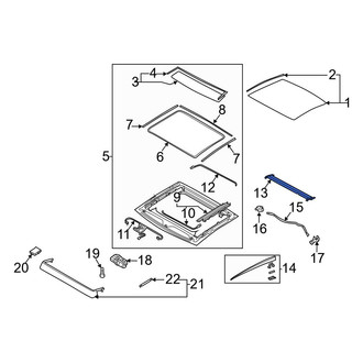Audi OE - Sunroof Cover