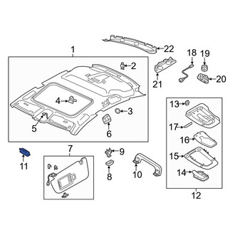 Audi OE - Sun Visor Light
