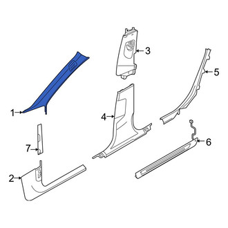 Audi OE - Right Upper Body A-Pillar Trim Panel