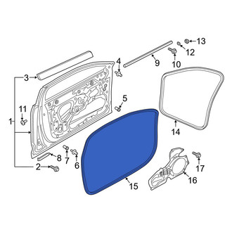 Audi OE - Front Outer Door Seal