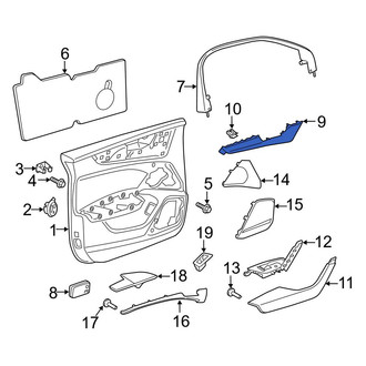 Audi OE - Front Right Upper Door Panel Insert