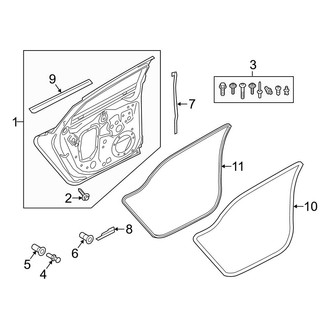 Audi OE - Rear Door - Door & Components