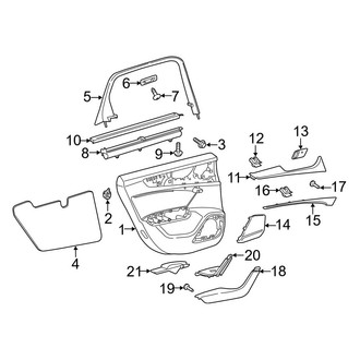 Audi OE - Rear Door - Interior Trim (Door Panel & Trim)