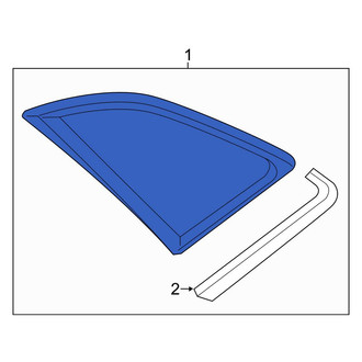 Audi OE - Rear Left Quarter Glass
