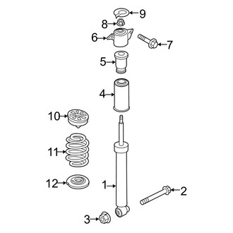 Audi OE - Rear Suspension - Shocks & Components (Suspension, Code: 1BE), (Premium / Premium Plus / Prestige)